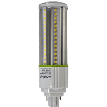 Dabmar Lighting DL-T-LED-100-50K Cornlight 2 Pin G24 Base 12W 100 LEDs 120-277V 50K Lamp, White DA85476